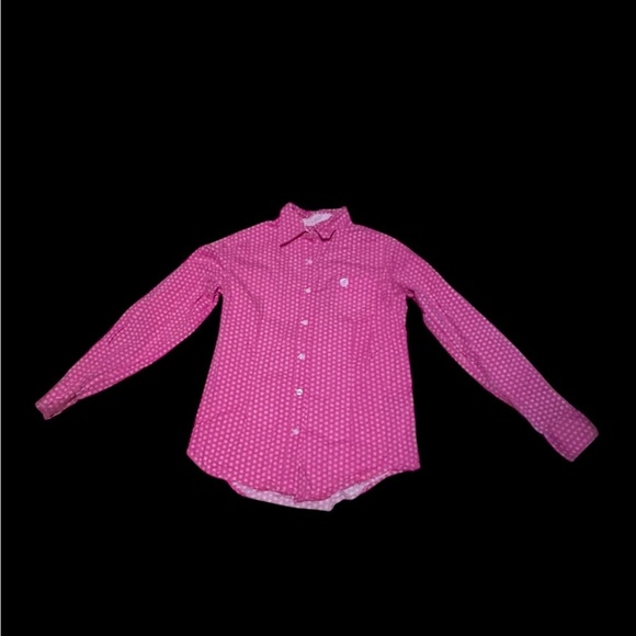 wrangler George Straight Tops - Women's Pink Button Down Shirt